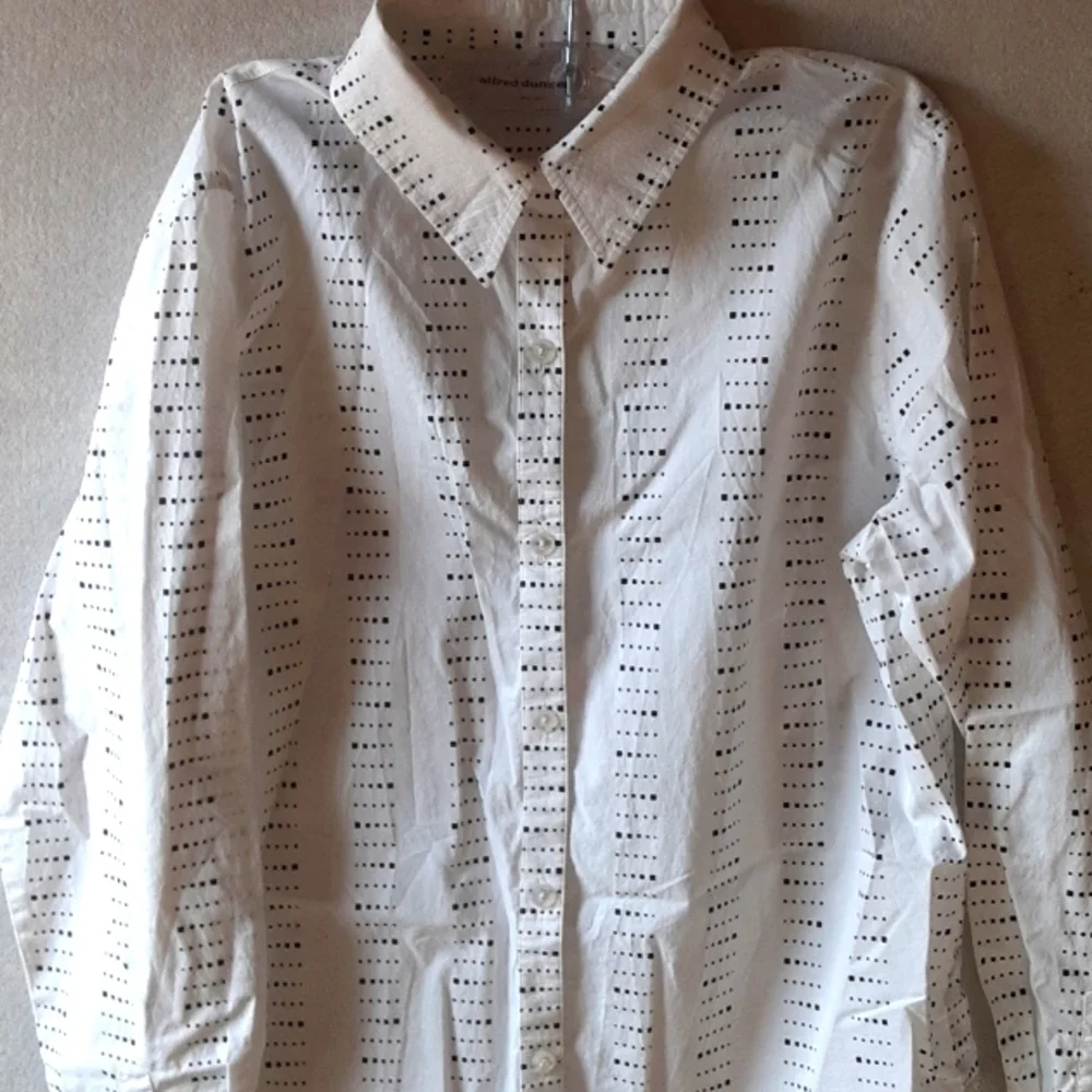 White Button-Up Women's Top (Alfred Dunner)